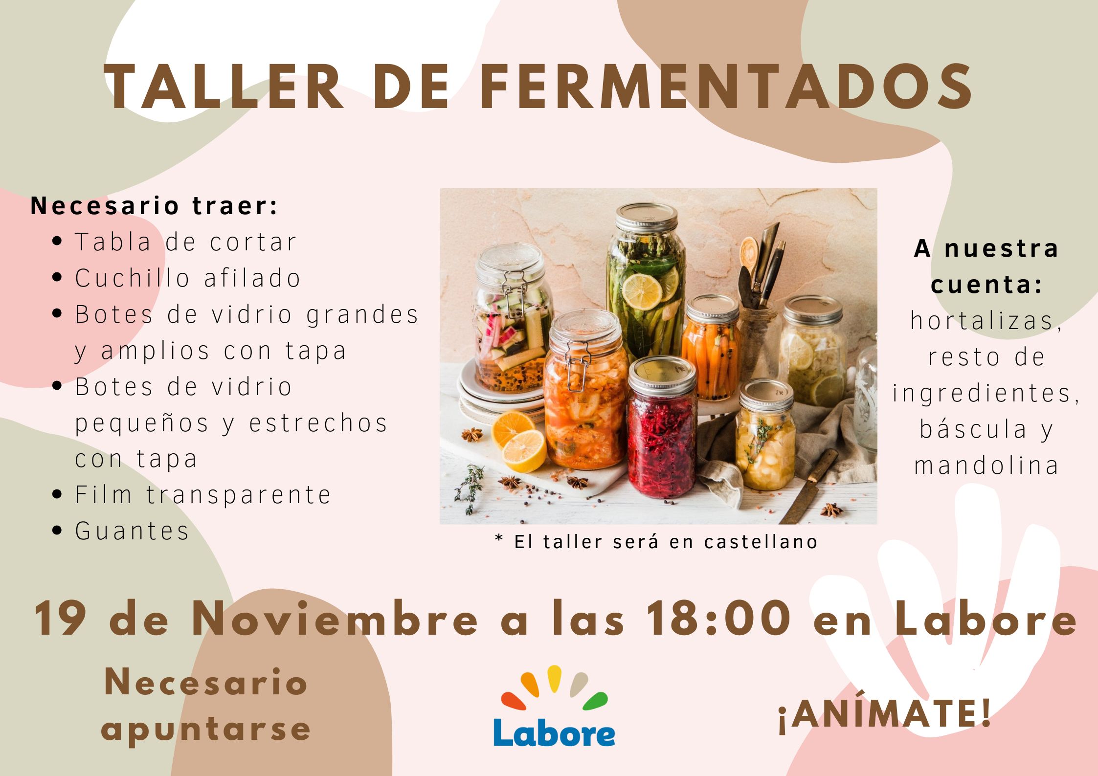 Taller de verduras fermentadas