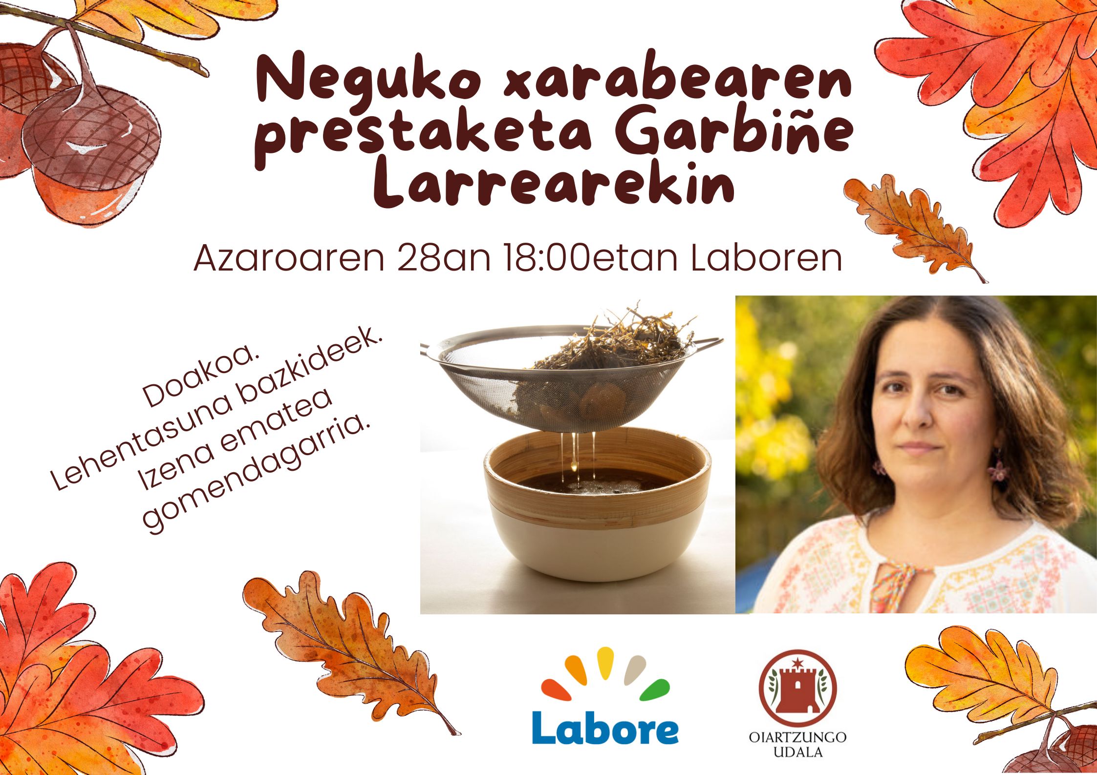 Neguko xarabea Garbiñe Larrearekin