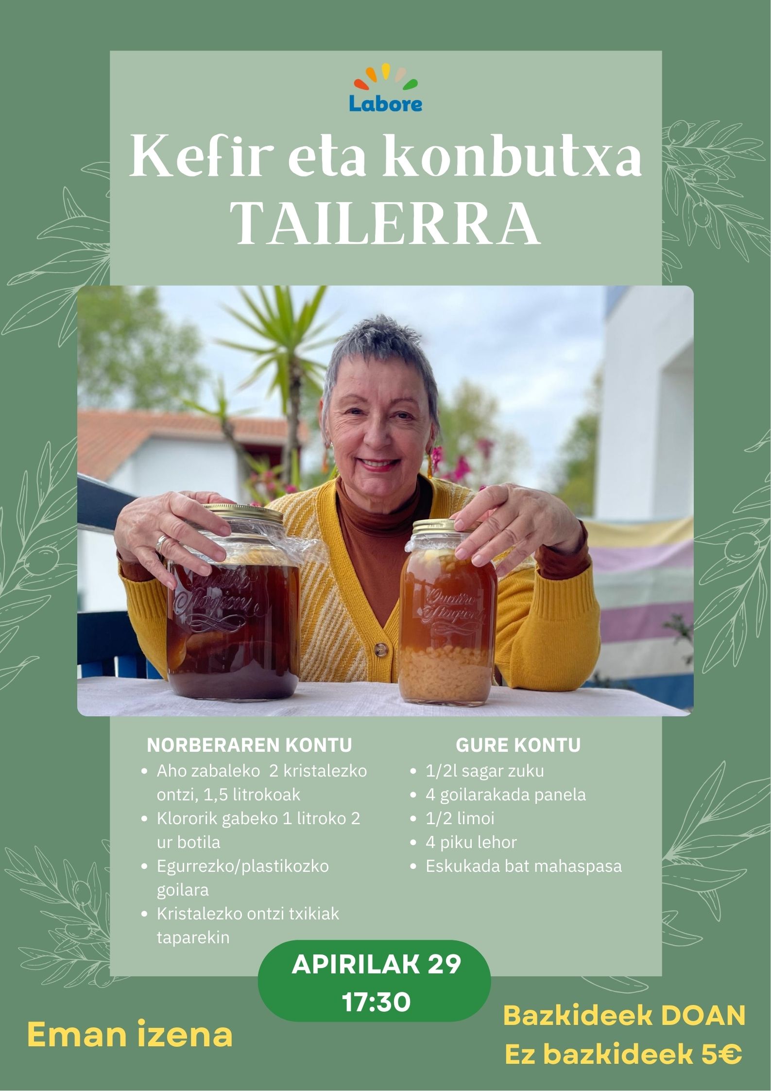 Taller de Kéfir y Kombucha
