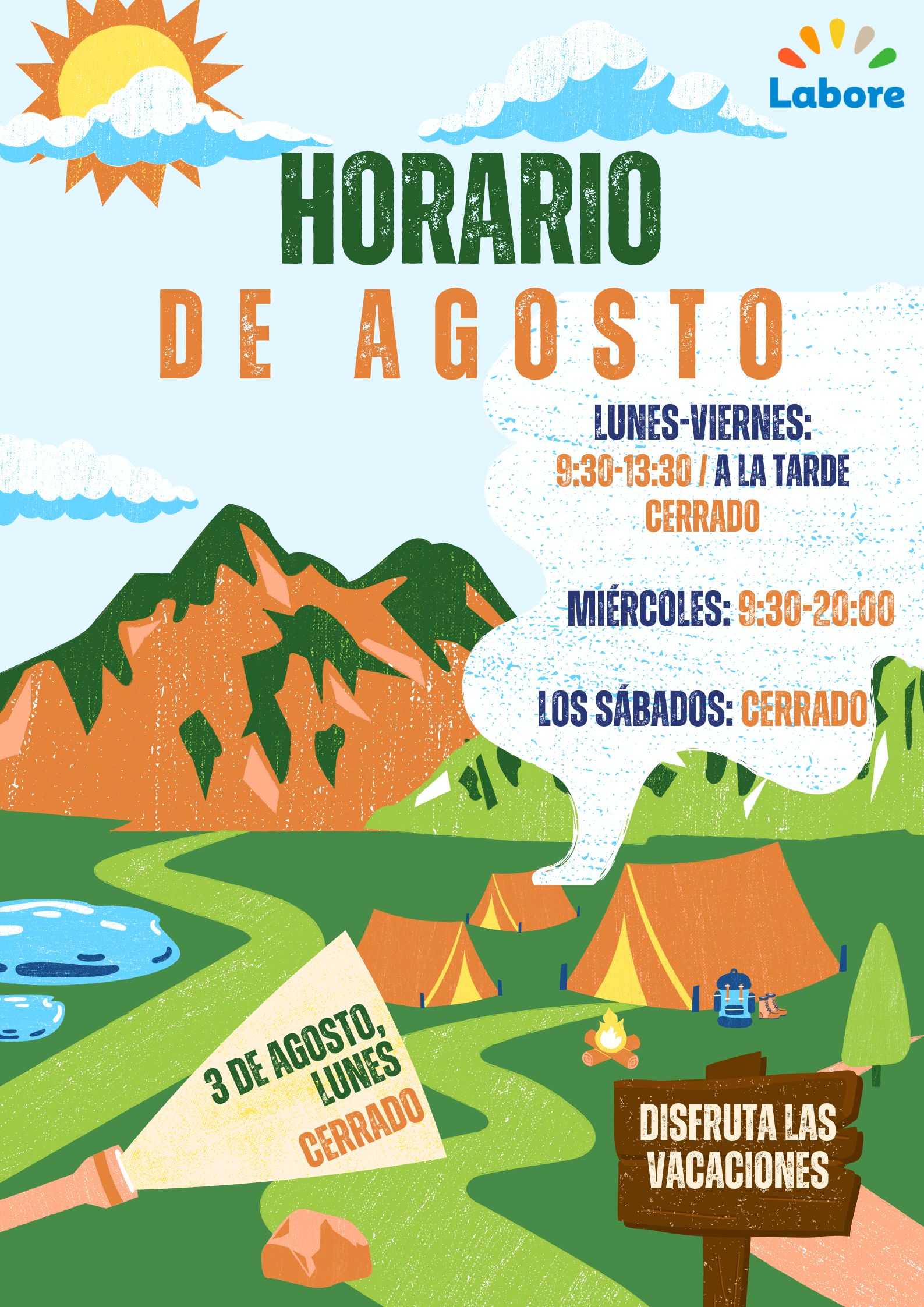 Estrenamos nuevo horario con la entrada en agosto